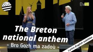 The Breton national anthem, sang live by Aziliz Manrow and Gilles Servat