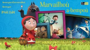 Marvailhoù a-bempoù est une adaptation du celèbre livre de Roald Dahl, "un conte peut en cacher un autre".