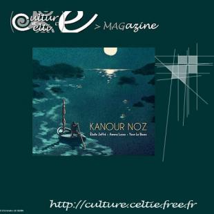 Jaquette du CD d'Élodie JAFFRÉ, Awena LUCAS et Yann LE BOZEC "Kanour noz"