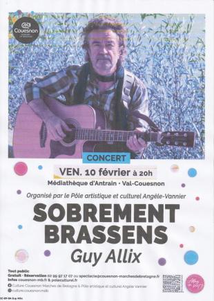Récital Sobrement Brassens, Antrain