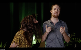 Nous avons eu la chance d'avoir un véritable cliché d'homme préhistorique sur le plateau !