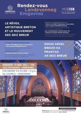 L'affiche du rendez-vous de Landévennec sur le réveil artistique breton et les Seiz Breur