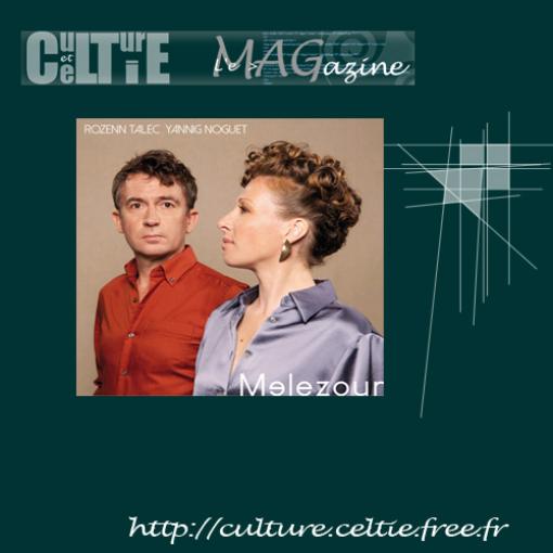 Jaquette du CD de Rozenn TALEC et Yannig NOGUET  "Melezour"