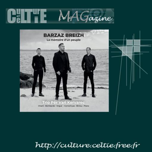 Jaquette du CD du Trio Pêr Vari KERVAREC - Barzaz Breizh