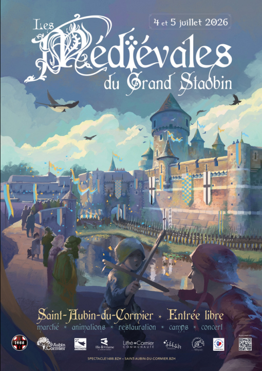 Affiche des Médiévales du Grand Staobin 2026